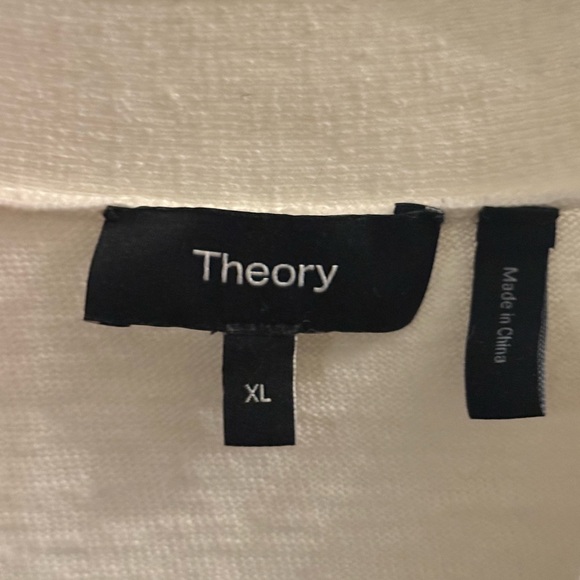 Theory Men’s Laures Linen Striped Laures Cardigan – Lightweight Luxury Layer XL - Picture 7 of 8